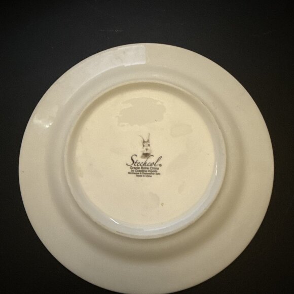 Stechcol Grace China Bunny Side Plates Pink 7.5” Dish - Picture 6 of 7